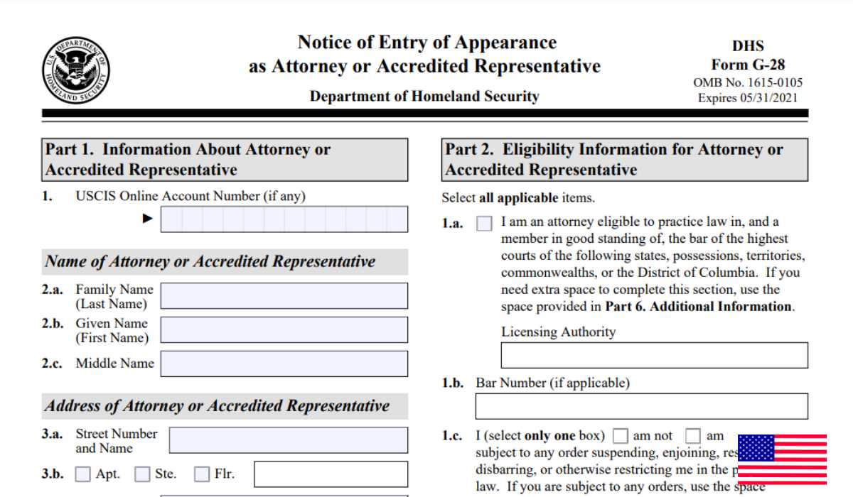 Formulario-G-28-Aviso-de-Entrada-de-Comparecencia-com-Abogado-o-Representante-Acreditado